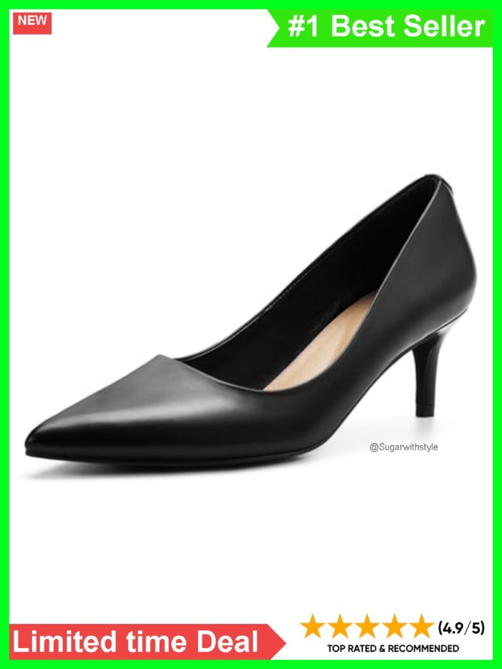 Pointed Toe Stiletto Heels Synthetic Leather Closed Toe Dress Pumps